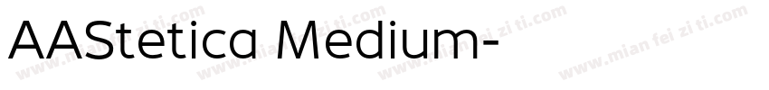 AAStetica Medium字体转换